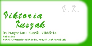 viktoria kuszak business card